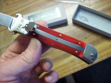 Hubertus Knife Shellpuller Patronenzieher Solingen Germany Rare Red Bone Large Size 11 UNUSED NIB.