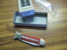 Hubertus Knife Shellpuller Patronenzieher Solingen Germany Rare Red Bone Large Size 11 UNUSED NIB.