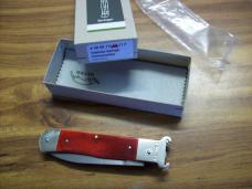 Hubertus Knife Shellpuller Patronenzieher Solingen Germany Rare Red Bone Large Size 11 UNUSED NIB.