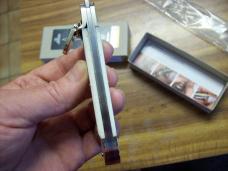 Hubertus Knife Solingen, Germany Large Size 11 White Bone Spear-Point UNUSED NIB