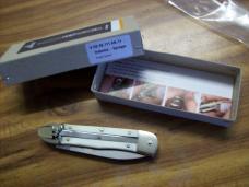 Hubertus Knife Solingen, Germany Large Size 11 White Bone Spear-Point UNUSED NIB