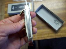 Hubertus Knife Solingen, Germany Size 10 Medium Clip-Point Genuine Stag/Antler NIB