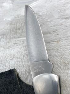 Vintage Buck Custom Shop 506 1 Blade Lockback With Embossed Leather Belt Sheath (#46)