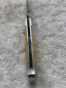 Vintage Buck Custom Shop 506 1 Blade Lockback With Embossed Leather Belt Sheath (#46)
