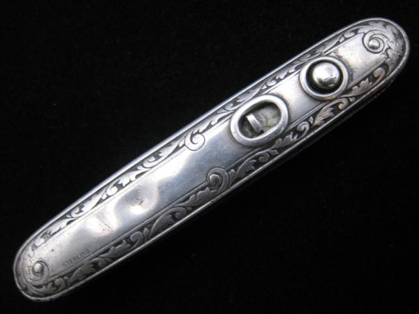 SCHRADE CUT CO - WALDEN N.Y. - STERLING SILVER - DUAL AUTO - PEN KNIFE - 1904-1946 