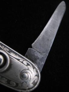 SCHRADE CUT CO - WALDEN N.Y. - STERLING SILVER - DUAL AUTO - PEN KNIFE - 1904-1946 