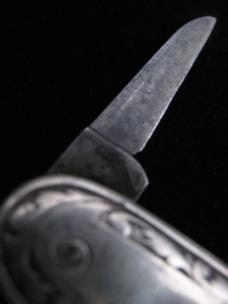 SCHRADE CUT CO - WALDEN N.Y. - STERLING SILVER - DUAL AUTO - PEN KNIFE - 1904-1946 