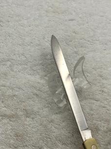 Vintage Schrade+ Melon Tester #SS 105 Made In USA (#44)