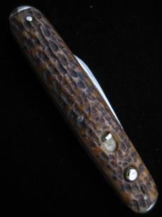 SCHRADE CUT CO - WALDEN N.Y.  - GREEN BONE - DUAL AUTO - PEN KNIFE - 1904-1946 