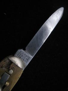 SCHRADE CUT CO - WALDEN N.Y.  - GREEN BONE - DUAL AUTO - PEN KNIFE - 1904-1946 