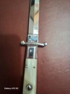 11" MADE IN ITALY (INOX)HONEY HORN "DAGGER" SWING GUARD "NICE"