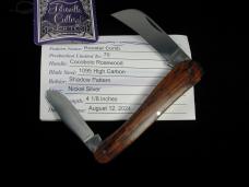 Titusville Cutlery 2024 Cocobolo Rosewood Rooster Comb Shadow Farmer Knife Rare 1 of 70 COA USA Made