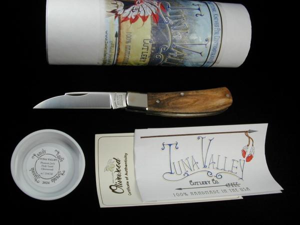Tuna Valley Cutlery Bethlehem Holy Land Olivewood Phoenix Jack Knife Super Rare 1 of 35 COA USA Made Tuna Valley Cutlery Bethlehem Holy Land Olivewood Phoenix Jack Knife Super Rare 1 of 35 COA USA Made