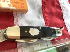 2001 Russell Premium Scout Pocket Knife w/ Acorn Shield & Great Stag Handles -NOS in orig box