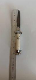 8 inch Switchblade knife Flint 2 Damask steel acrylic handles