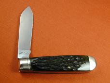 New York Knife Co. Green Jigged Bone Fancy Jack Knife from Cooper Cutlery USA BHJ GB