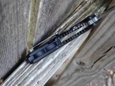 Heretic Knives Medusa Folding Knife Black Aluminum Handle SW MagnaCut Blade - New