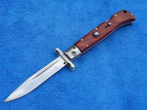 New 9" Roma style Swinguard Switchblade knife Wood handle II