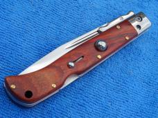 New 9" Roma style Swinguard Switchblade knife Wood handle II