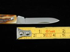 Great Eastern Cutlery Sambar Stag Keychain Knife 052121 NIT Stainless Spear Point Made In USA
