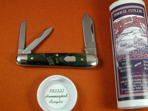 Great Eastern Cutlery Hummingbird Acrylic Shaffer Farm Splitback Whittler Knife 1 Of 529 NIT 592322