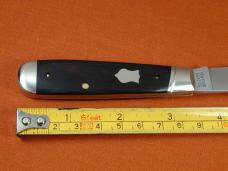 New York Knife Co. Smooth Ebony Wood Fancy Jack Knife from Cooper Cutlery USA BHJ E
