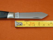 New York Knife Co. Smooth Ebony Wood Fancy Jack Knife from Cooper Cutlery USA BHJ E