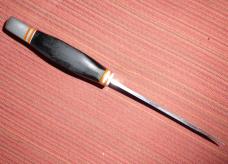 Vintage G-96 Brand Model 910 Upswept Hunting Fixed Blade Knife & Leather Sheath 440 Stainless Steel