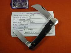 Titusville Cutlery 2024 Smooth Gabon Ebony Wood Rooster Comb Farmer Knife Rare 1 of 70 COA USA Made