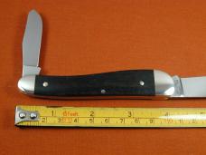 Titusville Cutlery 2024 Smooth Gabon Ebony Wood Rooster Comb Farmer Knife Rare 1 of 70 COA USA Made