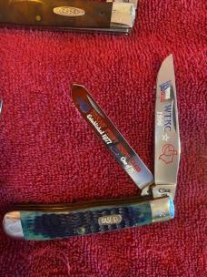 6 case knives (5 trapper 1 mini) 