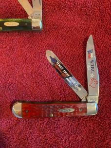 6 case knives (5 trapper 1 mini) 