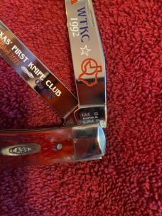 6 case knives (5 trapper 1 mini) 