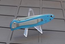 Kershaw Leek A/O Flipper Knife Teal Aluminum Handle 1660TEAL - New