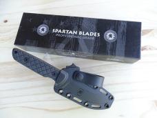 Spartan Blades Alala Fixed Blade Knife Black Micarta Black Carbon Steel Blade - NEW