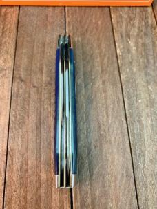 Marbles Gladstone MI Doctor’s Knife Blue Italian Jigged Bone 2001