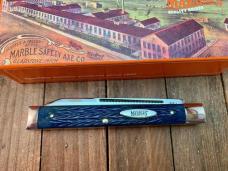 Marbles Gladstone MI Doctor’s Knife Blue Italian Jigged Bone 2001