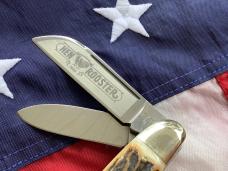 Hen & Rooster -Bertram Cutlery Large Congress w/ Super Stag Handles