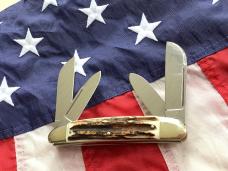 Hen & Rooster -Bertram Cutlery Large Congress w/ Super Stag Handles