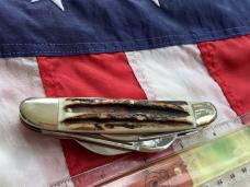 Hen & Rooster -Bertram Cutlery Large Congress w/ Super Stag Handles