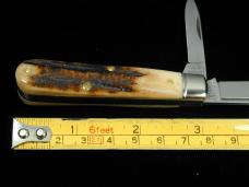 Great Eastern Cutlery GEC Northfield Sambar Stag Jack Knife NIT 1 of 196 USA Made 143223