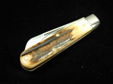Great Eastern Cutlery GEC Northfield Sambar Stag Jack Knife NIT 1 of 196 USA Made 143223