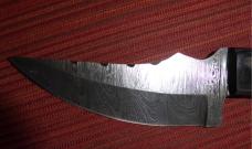 Custom Hand Made Damascus Fixed Blade Knife with Leather Sheath NEW
