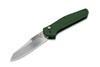 Benchmade 9400 Osborne AUTOMATIC - 3.4" Plain Edge Satin Finish CPM-S30V Blade - Green Anodized 