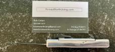 AKC Silver Mini Automatic Out The Front (OTF) Switchblade Knife, Italy, Unused