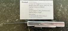 AKC Silver Mini Automatic Out The Front (OTF) Switchblade Knife, Italy, Unused