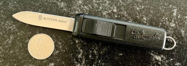 AITOR Mini Automatic Out The Front (OTF) Switchblade Knife, Spain, Unused