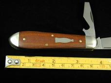 Great Eastern Cutlery GEC Natural Canvas Micarta Crown Lifter Knife 1 of 618 Made In USA 852221CL