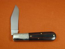 Great Eastern Cutlery GEC Red & Black Linen Micarta Acorn Barlow Knife 1 of 431 Made in USA 861121