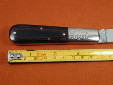 Great Eastern Cutlery GEC Red & Black Linen Micarta Acorn Barlow Knife 1 of 431 Made in USA 861121
